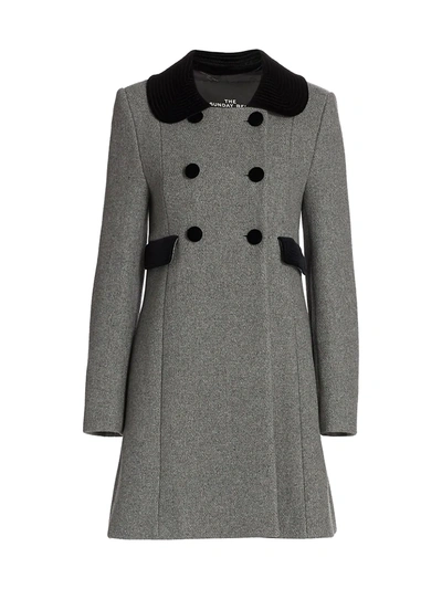 Shop The Marc Jacobs Women's The Sunday Best Coat In Heather Grey