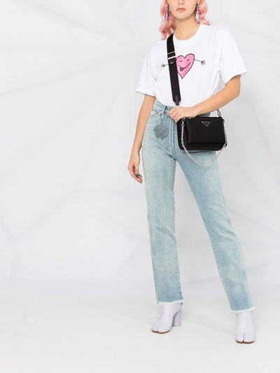 Natasha Zinko Frayed Flared Jeans In Blue
