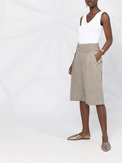 Brunello Cucinelli Crystal-detail Vest Top In White