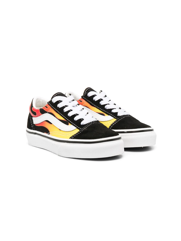 vans skool flame