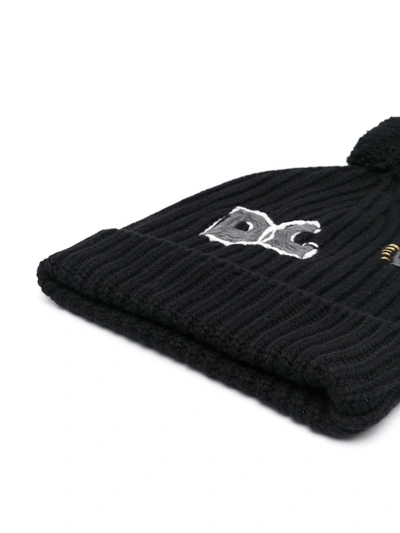 Shop Dolce & Gabbana Logo Embroidered Beanie In Black