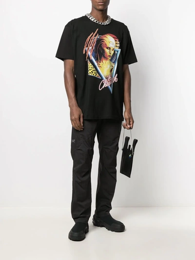 Mjb Marc Jacques Burton Graphic-print T-shirt In Black