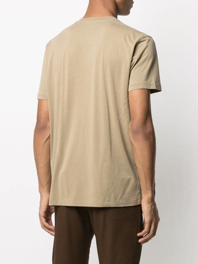 Shop Tom Ford Crew-neck Plain T-shirt In Neutrals