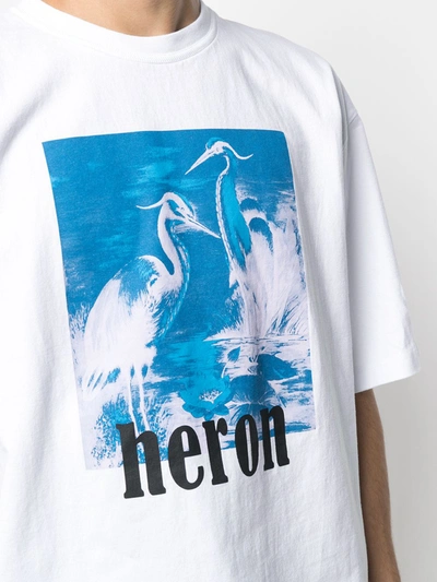 Shop Heron Preston Logo-print Short-sleeved T-shirt In White