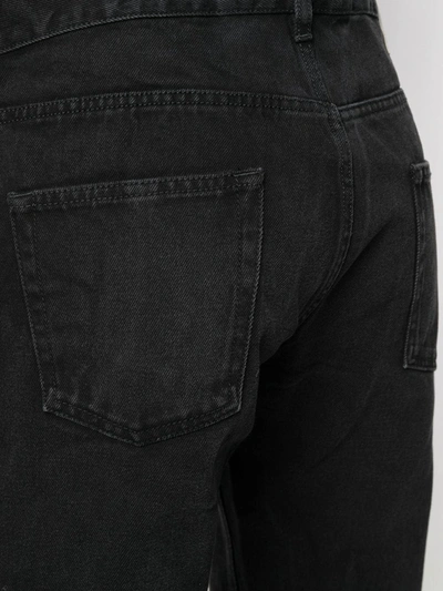 Shop Heron Preston Logo Patch Straight-leg Jeans In Black