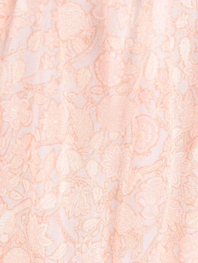 Shop La Perla Floral-print Short Nightdress In Pink