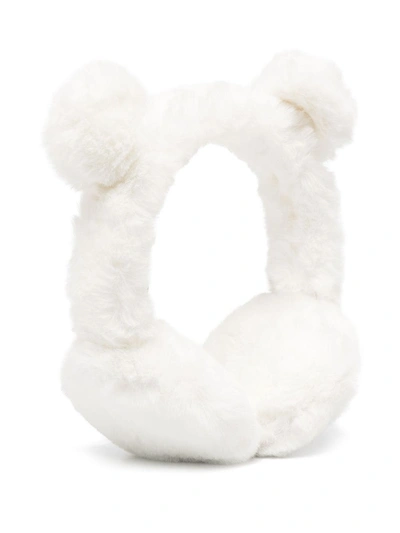 Shop Ugg Faux-fur Earmuffs In Neutrals