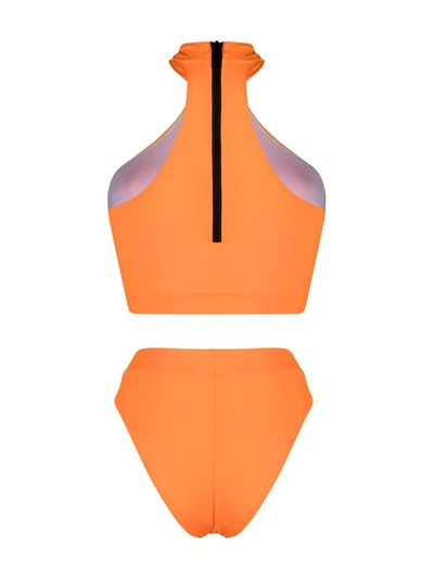 Noire Swimwear Bahamas Cut-out Two-piece Bikini In Orange