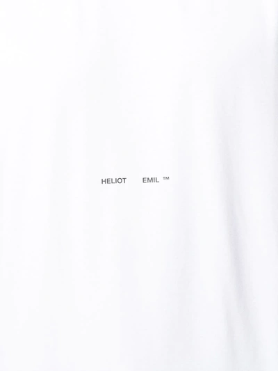 Shop Heliot Emil Logo Print T-shirt In White