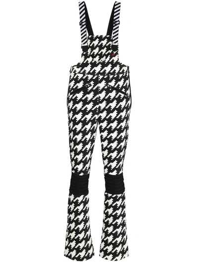 Shop Perfect Moment Houndstooth Print Ski Overalls In Black