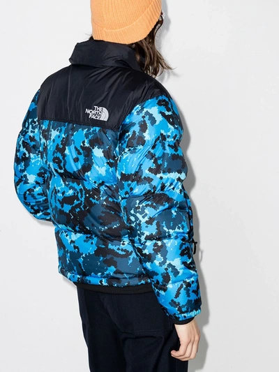 The North Face Nuptse 1996 Camouflage Down Jacket In Blue