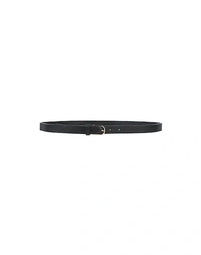 Shop Burberry Belts In Black