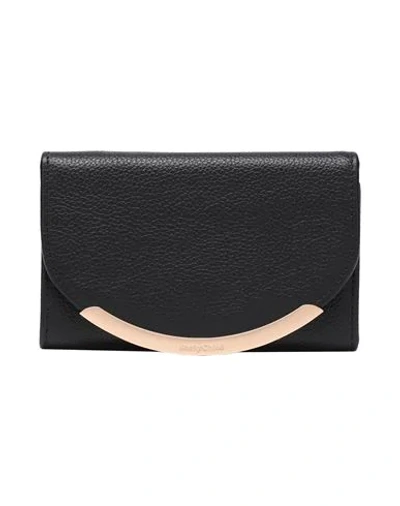Shop See By Chloé Lizzie Sbc Compact Wallet Woman Wallet Black Size - Bovine Leather