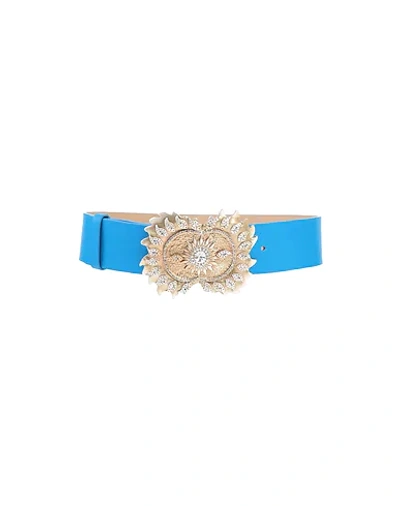 Shop Fontana Couture Belts In Blue