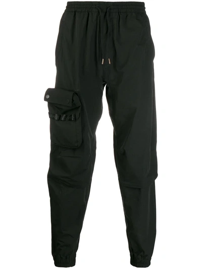 Shop Maharishi Pouch-pocket Track Pants In Black