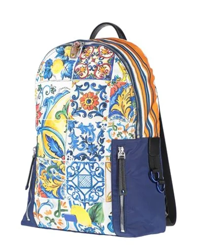 Shop Dolce & Gabbana Backpacks In Blue