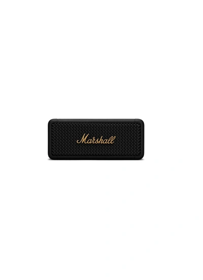Shop Marshall Emberton Wireless Portable Speaker - Black And Brass