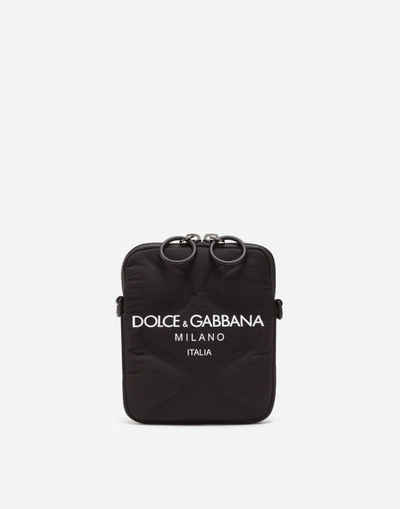 Shop Dolce & Gabbana Palermo Tecnico Crossbody Bag In Nylon With Logo Print