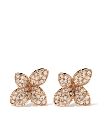 Pasquale Bruni Women's Petit Garden 18k Rose Gold & Two-tone Diamond Flower Stud Earrings In Pink