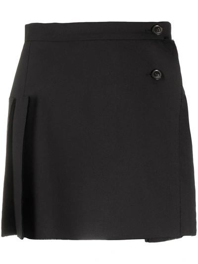 Shop Vivienne Westwood Pleated Mini Skirt In Black