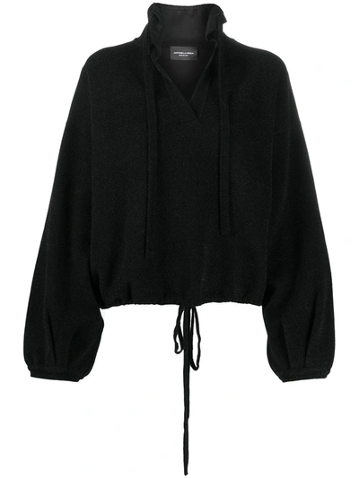 Shop Antonella Rizza Rakel Bomber Jumper In Black