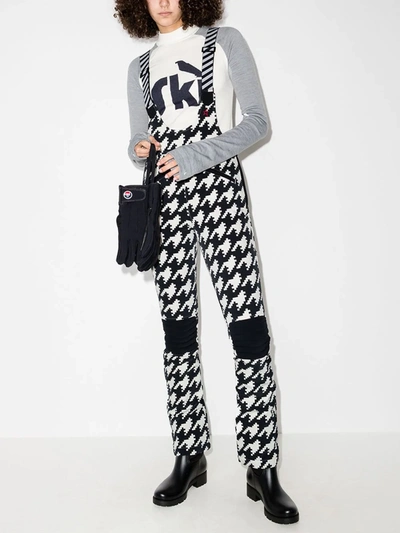 Shop Perfect Moment Isola Houndstooth Ski Trousers In Black