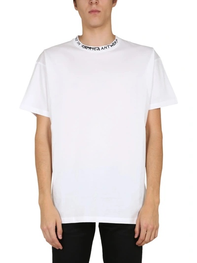 Shop Raf Simons T-shirt With Kids In America Print In Bianco