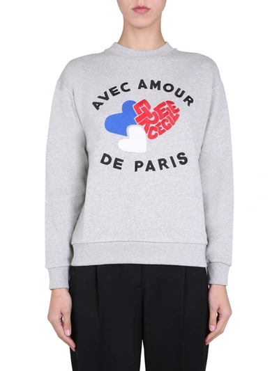 Etre Cecile Embroidered Logo Sweatshirt In Grigio