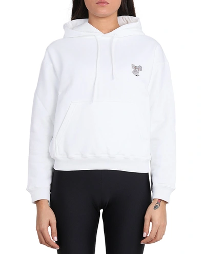 Shop Balenciaga White Koala Hoodie