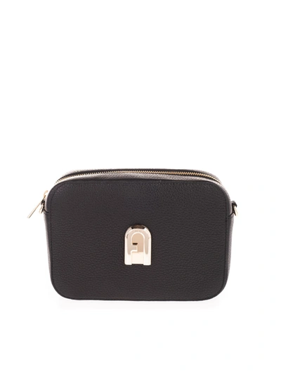 Shop Furla Logo Handbag In Black