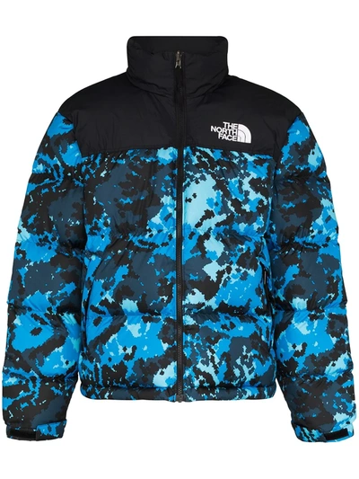 The North Face Nuptse 1996 Camouflage Down Jacket In Blue | ModeSens