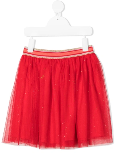 Shop Billieblush Tulle Glitter Skirt In Red