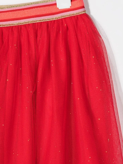 Shop Billieblush Tulle Glitter Skirt In Red