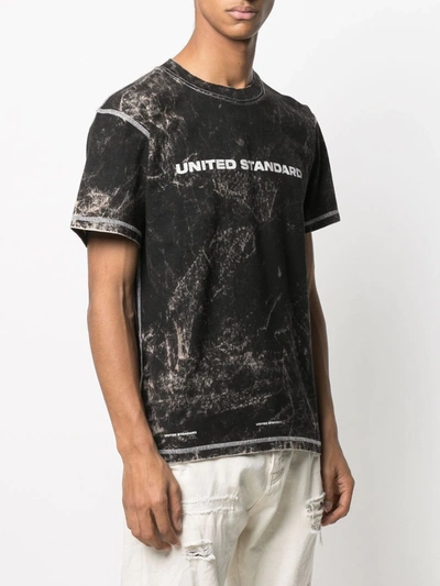 Shop United Standard Logo-print Cotton T-shirt In Black