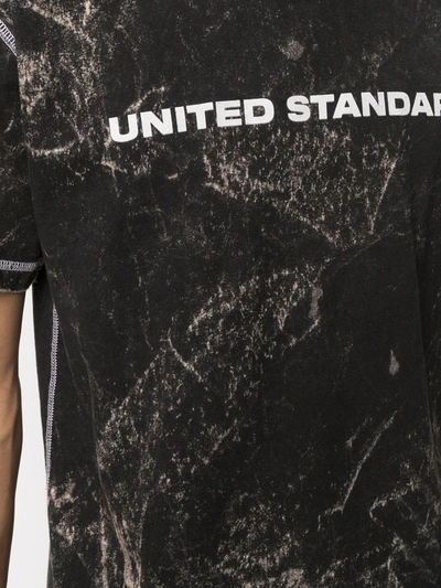 Shop United Standard Logo-print Cotton T-shirt In Black