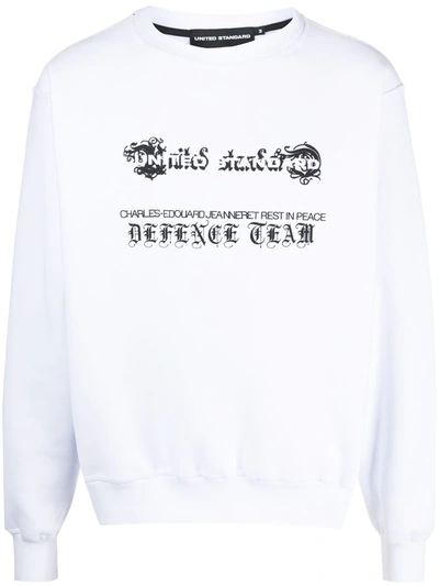 Shop United Standard Rip Sweatshirt In White
