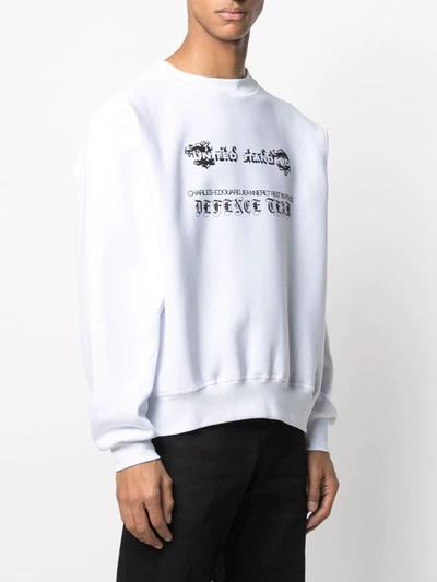 Shop United Standard Rip Sweatshirt In White