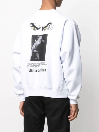 Shop United Standard Rip Sweatshirt In White