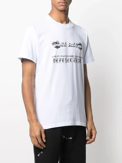 Shop United Standard Graphic-print Cotton T-shirt In White