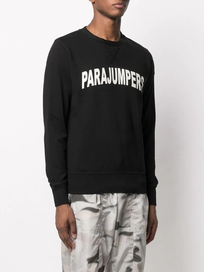 Shop Parajumpers Caleb Logo Sweatshirt In Black