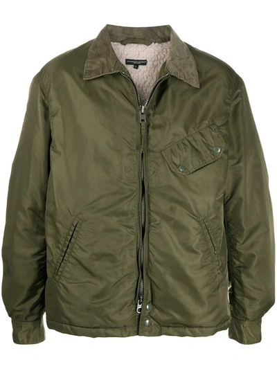 Shop Engineered Garments Zip-up Lightweight Jacket In Green