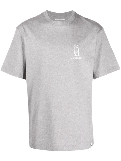 Shop And Wander Graphic Print T-shirt In Grey