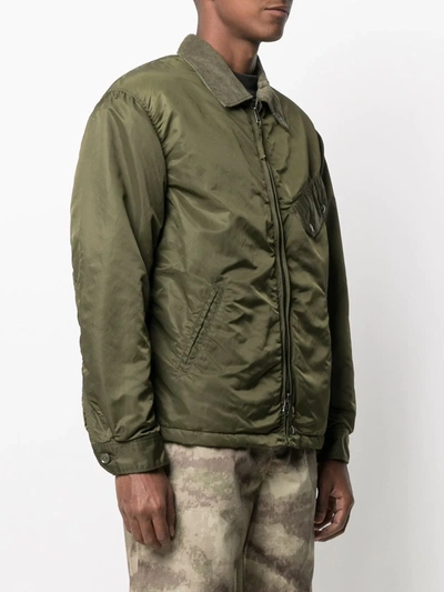 Shop Engineered Garments Zip-up Lightweight Jacket In Green