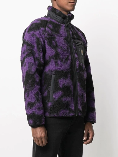 Shop Carhartt Prentis Liner Fleece Jacket In Purple