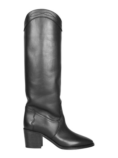 Shop Saint Laurent "kate" Boots In Black