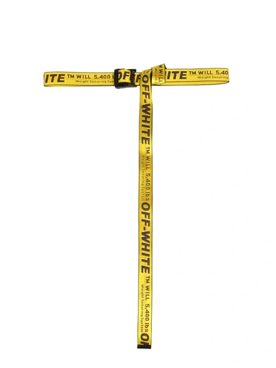 Shop Off-white Classic Industrial Belt In Yellow