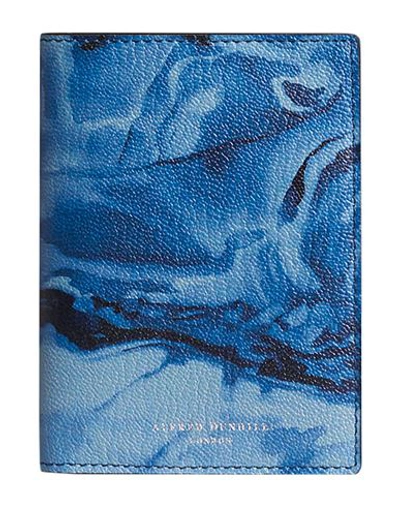 Shop Dunhill Man Document Holder Pastel Blue Size - Soft Leather
