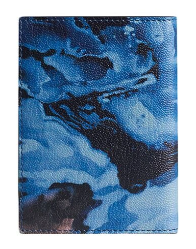 Shop Dunhill Man Document Holder Pastel Blue Size - Soft Leather