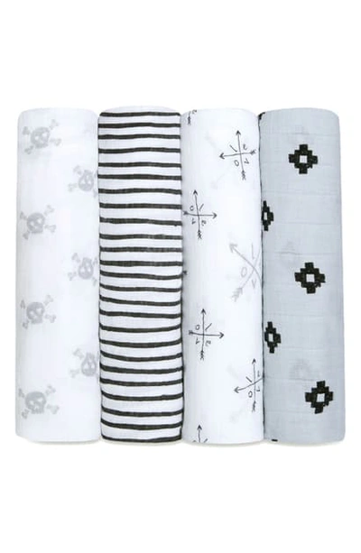 Shop Aden + Anais 4-pack Classic Swaddling Cloths In Lovestruck