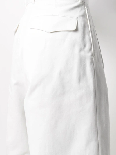 Shop Alexander Mcqueen Loose Tailored Shorts In White